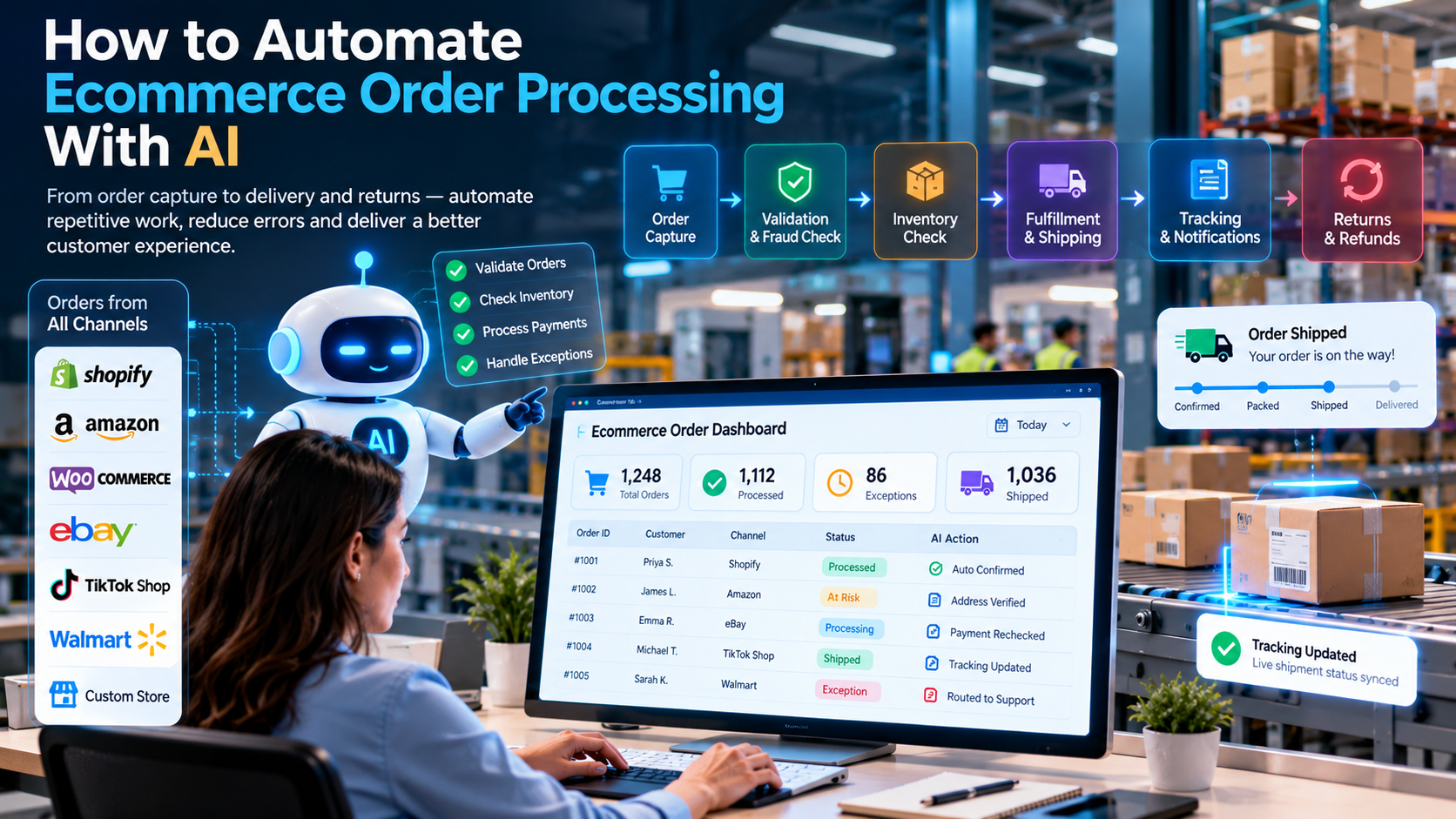 How to Automate Ecommerce Order Processing With AI