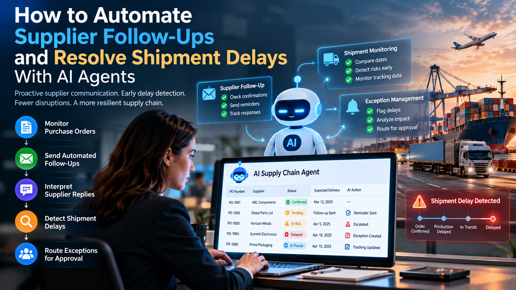 How AI Agents Automate Supplier Follow-Ups and Detect Shipment Delays