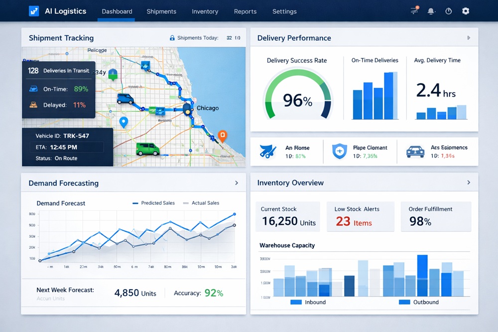 AI automation systems in logistics