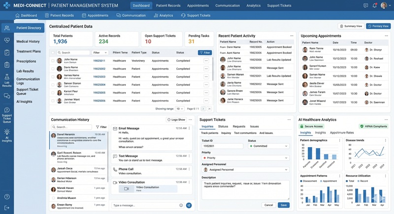 AI Powered Patient Support System for Hospitals