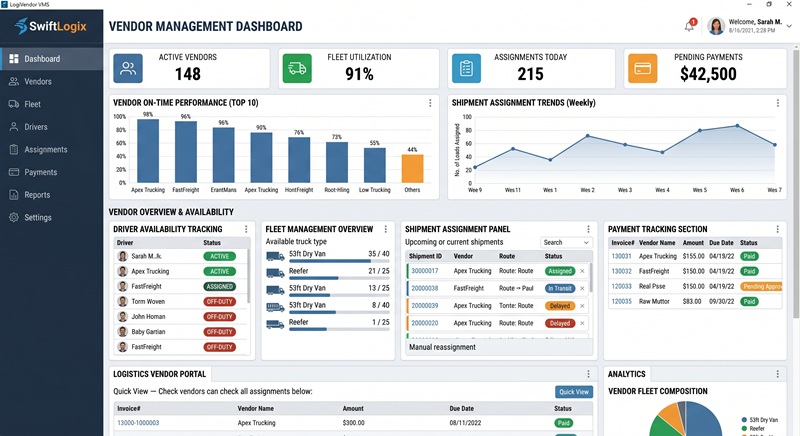 We Built a Logistics CRM for Vendor Management